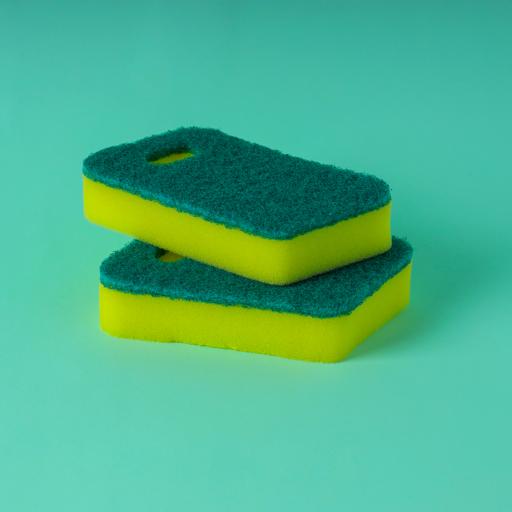 2PCS Grip Abrasive Cleaning Sponges - China Kitchen Sponge Scourer