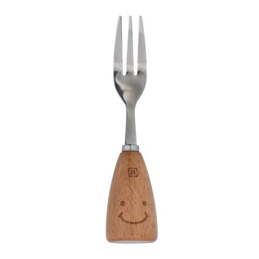 Table Fork, Stainless Steel with Wooden Handle, RF10665 | Classic Dinner Fork | Ideal for Eating Salad, Dessert, Appetizer, Fruit Salad, Chinese Food hero image