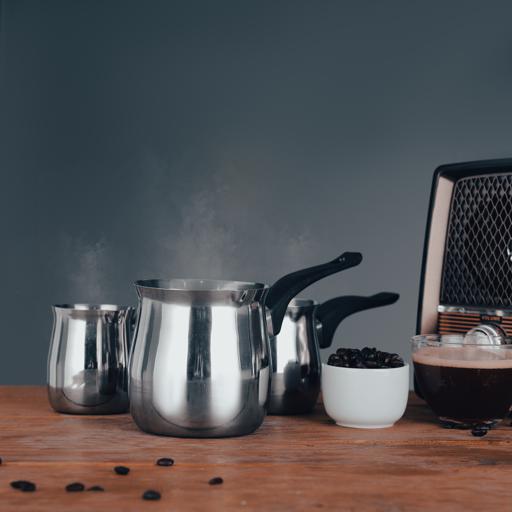 450ML Stainless Steel Warmer Turkish Coffee Pot Milk Pan Pot for