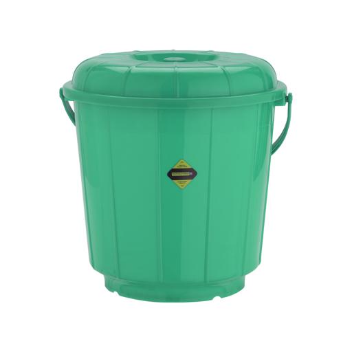 display image 0 for product Plastic Bucket with Lid, 5L Bucket with Handle, RF10681 | Plasticware Leak-proof Bucket | Sturdy, Long Lasting Design | Ideal for Home, Garden, DIY Bucket