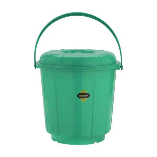 display image 4 for product Plastic Bucket with Lid, 5L Bucket with Handle, RF10681 | Plasticware Leak-proof Bucket | Sturdy, Long Lasting Design | Ideal for Home, Garden, DIY Bucket