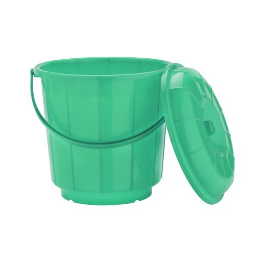 display image 5 for product Plastic Bucket with Lid, 5L Bucket with Handle, RF10681 | Plasticware Leak-proof Bucket | Sturdy, Long Lasting Design | Ideal for Home, Garden, DIY Bucket