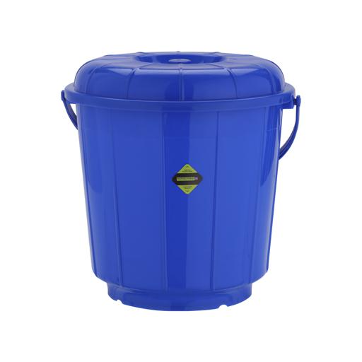 display image 0 for product Plastic Bucket with Lid, 15L Bucket with Handle, RF10684 | Plasticware Leak-proof Bucket | Sturdy, Long Lasting Design | Ideal for Home, Garden, DIY Bucket