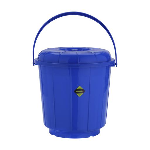 display image 4 for product Plastic Bucket with Lid, 15L Bucket with Handle, RF10684 | Plasticware Leak-proof Bucket | Sturdy, Long Lasting Design | Ideal for Home, Garden, DIY Bucket