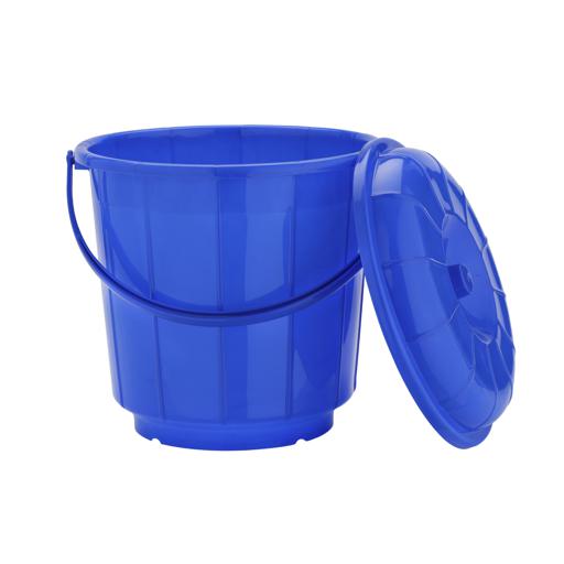 display image 5 for product Plastic Bucket with Lid, 15L Bucket with Handle, RF10684 | Plasticware Leak-proof Bucket | Sturdy, Long Lasting Design | Ideal for Home, Garden, DIY Bucket