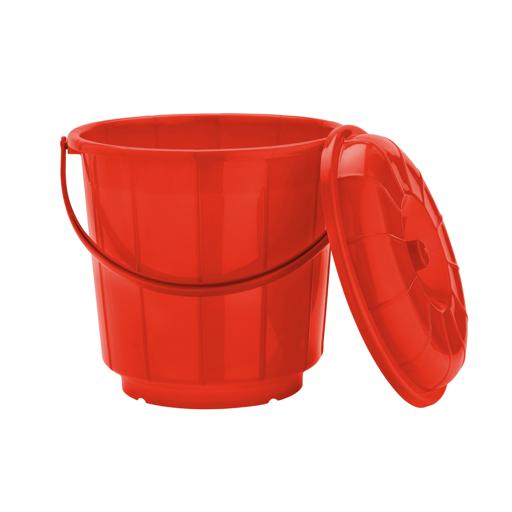 display image 3 for product Plastic Bucket with Lid, 25L Bucket with Handle, RF10688 | Plasticware Leak-proof Bucket | Sturdy, Long Lasting Design | Ideal for Home, Garden, DIY Bucket