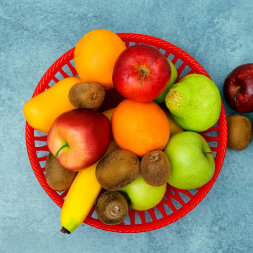 display image 3 for product Plastic Fruit Tray, Fruit Bowl for Kitchen Counter, RF10711 | High Quality Polypropylene Fruit Holder | Modern Fruit Basket | Round Display Fruit Bowl