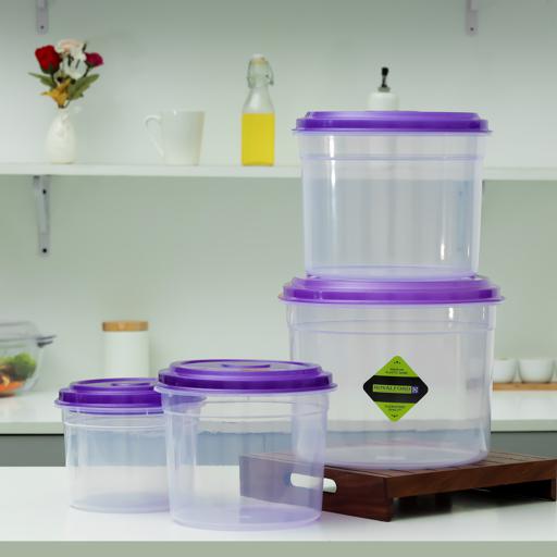 1pc Purple Glass Food Storage Container With Lid For Fresh-keeping Of Rice,  Soup, Lunch Box, Fruits In Refrigerator, Leak-proof, Household Kitchenware