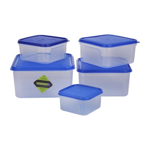 5pcs Plastic Container, Long Lasting Storage Containers