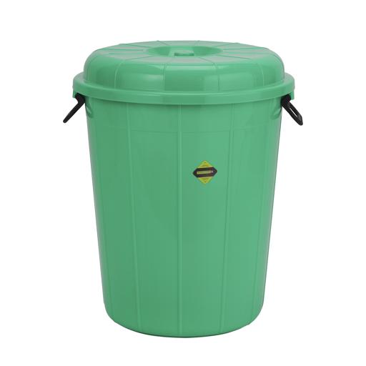 display image 0 for product Plastic Drum with Lid, Laundry Hamper with Handles, RF10721 | 40L Washing Bin, Dirty Clothes Storage, Bathroom, Bedroom, Closet, Laundry Basket