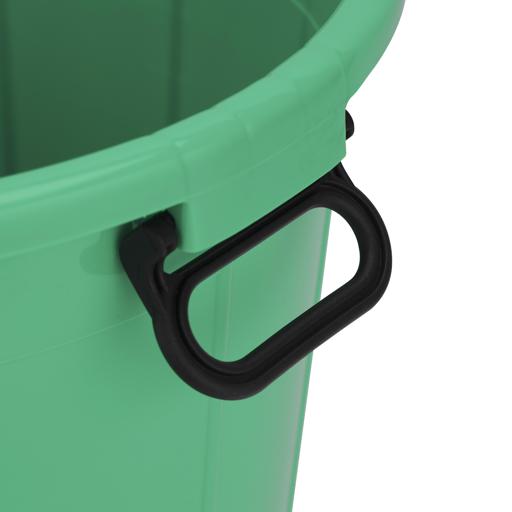 display image 5 for product Plastic Drum with Lid, Laundry Hamper with Handles, RF10721 | 40L Washing Bin, Dirty Clothes Storage, Bathroom, Bedroom, Closet, Laundry Basket