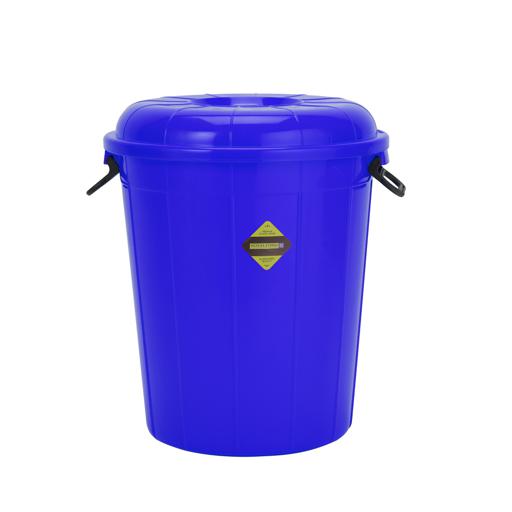 display image 0 for product Plastic Drum with Lid, Laundry Hamper with Handles, RF10724 | 100L Washing Bin, Dirty Clothes Storage, Bathroom, Bedroom, Closet, Laundry Basket