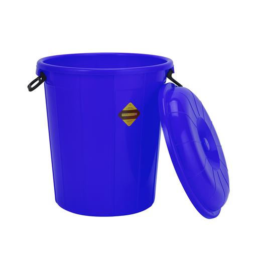 display image 6 for product Plastic Drum with Lid, Laundry Hamper with Handles, RF10724 | 100L Washing Bin, Dirty Clothes Storage, Bathroom, Bedroom, Closet, Laundry Basket