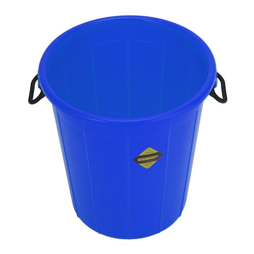 display image 5 for product Plastic Drum with Lid, Laundry Hamper with Handles, RF10724 | 100L Washing Bin, Dirty Clothes Storage, Bathroom, Bedroom, Closet, Laundry Basket