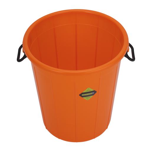 display image 5 for product Plastic Drum with Lid, Laundry Hamper with Handles, RF10724 | 100L Washing Bin, Dirty Clothes Storage, Bathroom, Bedroom, Closet, Laundry Basket