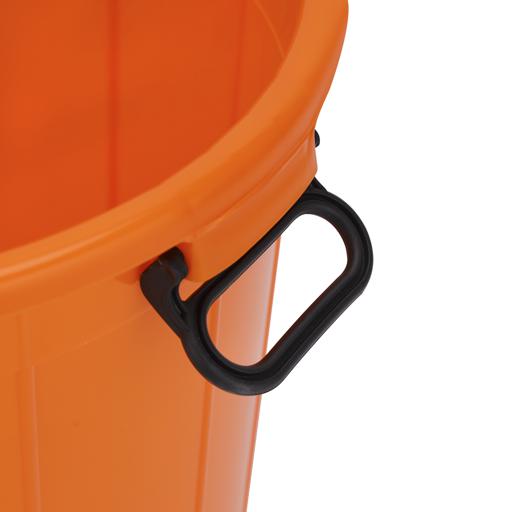 display image 7 for product Plastic Drum with Lid, Laundry Hamper with Handles, RF10724 | 100L Washing Bin, Dirty Clothes Storage, Bathroom, Bedroom, Closet, Laundry Basket