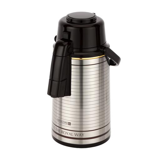 display image 10 for product Airpot Flask, Double Wall Vacuum Insulation, 3L, RF10725 | 360° Rotating Base | Portable & Leak-Resistant | Pump Flask for Hot/ Cold Drinks, Tea, Coffee