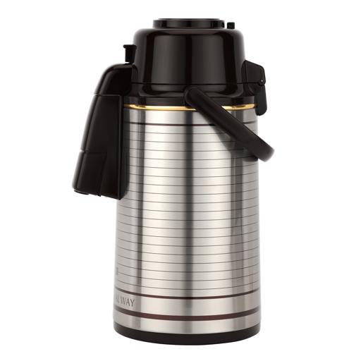 display image 14 for product Airpot Flask, Double Wall Vacuum Insulation, 3L, RF10725 | 360° Rotating Base | Portable & Leak-Resistant | Pump Flask for Hot/ Cold Drinks, Tea, Coffee