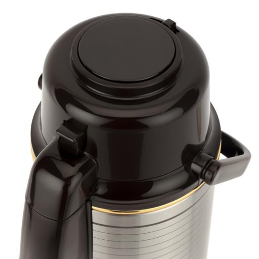 display image 7 for product Airpot Flask, Double Wall Vacuum Insulation, 3L, RF10725 | 360° Rotating Base | Portable & Leak-Resistant | Pump Flask for Hot/ Cold Drinks, Tea, Coffee