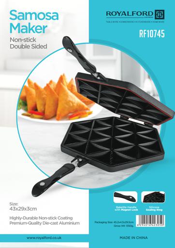 display image 10 for product Royalford Double Side Die Cast Samosa Maker