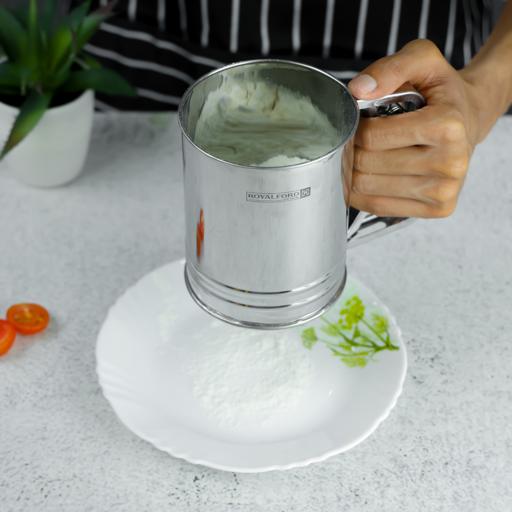 1L Handheld Electric Flour Sieve Icing Sugar Powder Stainless