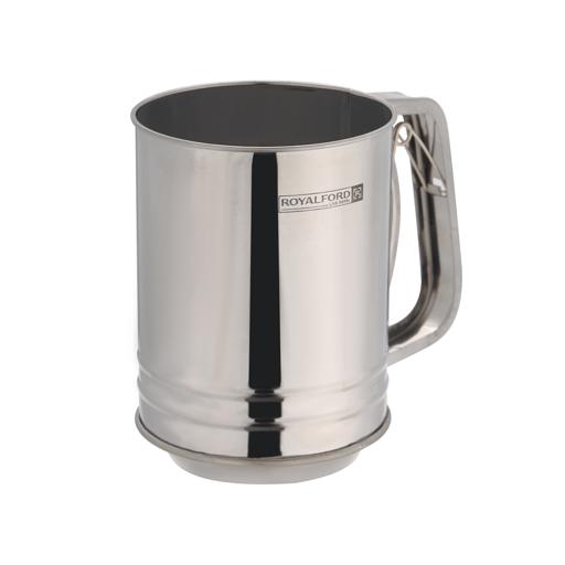 display image 6 for product Flour Shifter, Durable & Hygienic Design, RF10777 | Stainless Steel Dredger Shaker with Handle | Ideal for Sugar, Salt, Icing Sugar, Flour, Chocolate, Cocoa, Mince Pies, Pancakes