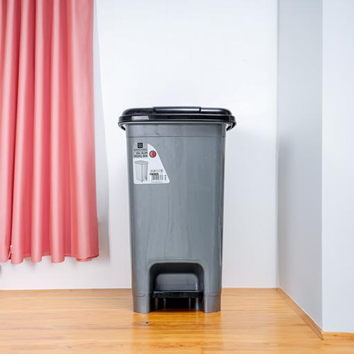 display image 1 for product Slim Pedal Dust Bin, 25L Plastic Waste Bin, RF10793 | Practical Slim Bin for Bathroom, Kitchen or Office | Foot Pedal Trash Bin for Commercial Purpose