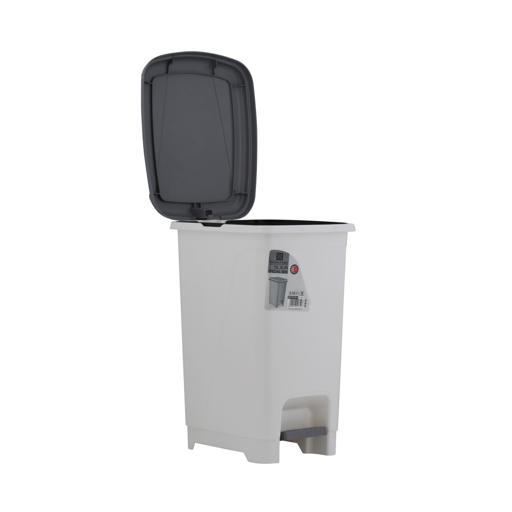 display image 7 for product Slim Pedal Dust Bin, 15L Plastic Waste Bin, RF10794 | Practical Slim Bin for Bathroom, Kitchen or Office | Foot Pedal Trash Bin for Commercial Purpose