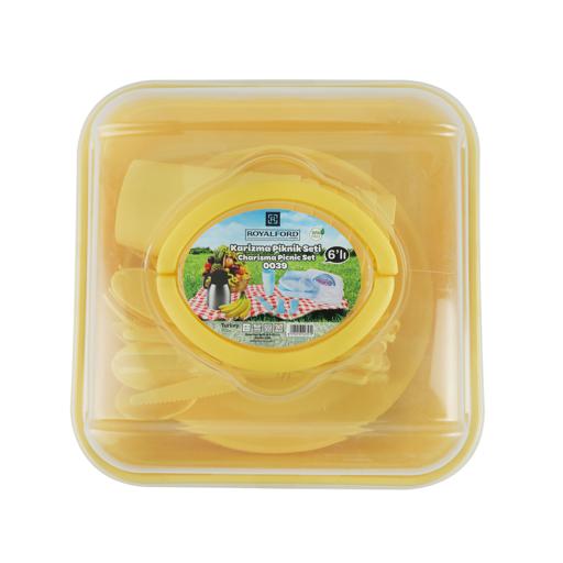 display image 0 for product Royalford 32Pc Charizma Picnic Dinner Set