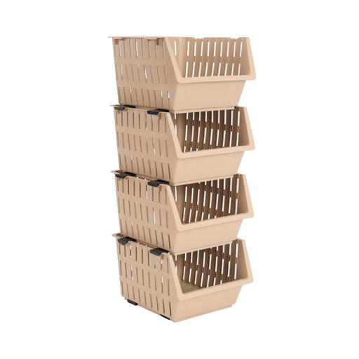 Richwell 4-Tier Storage Cabinet, Plastic Drawers, RF10801 | Stationary Arts Desktop Tabletop Organizer | Storage Tower Unit for Office Bedroom Kitchen hero image