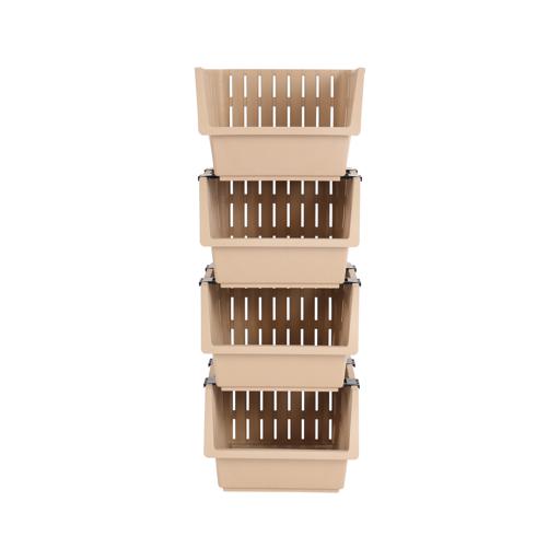 display image 5 for product Richwell 4-Tier Storage Cabinet, Plastic Drawers, RF10801 | Stationary Arts Desktop Tabletop Organizer | Storage Tower Unit for Office Bedroom Kitchen