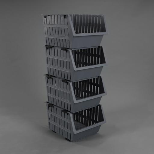 display image 1 for product Richwell 4-Tier Storage Cabinet, Plastic Drawers, RF10801 | Stationary Arts Desktop Tabletop Organizer | Storage Tower Unit for Office Bedroom Kitchen