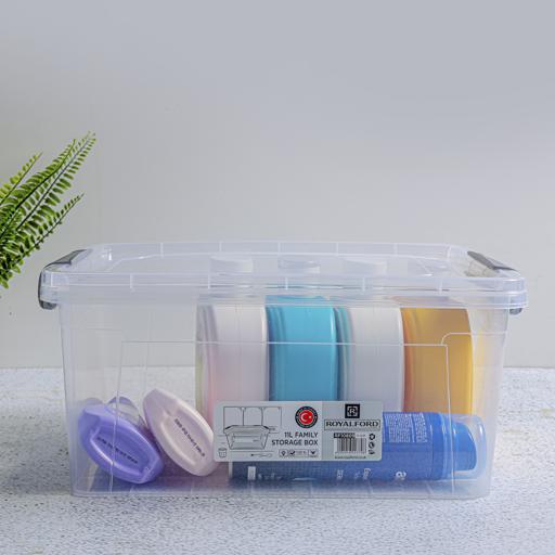 display image 3 for product Airtight Storage Boxes, 7L Plastic Food Container, RF10809 | Clear Latching Storage Box | Leak-Proof Container for Food, Home, Kitchen, Office, Picnic