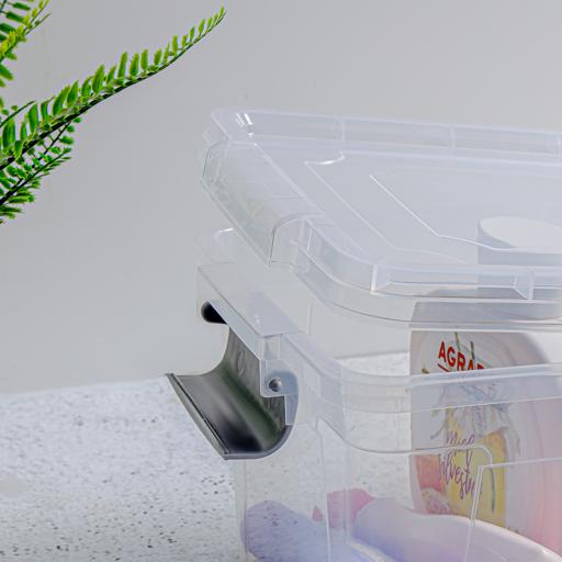 display image 1 for product Airtight Storage Boxes, 7L Plastic Food Container, RF10809 | Clear Latching Storage Box | Leak-Proof Container for Food, Home, Kitchen, Office, Picnic