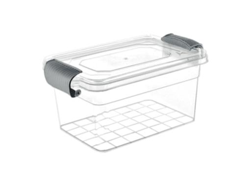 display image 0 for product Family Storage Box, 24L Plastic Clear Container, RF10812 | Transparent Large Storage Organizer Box with Lid | Ideal for Living Room, Bedroom, Garage