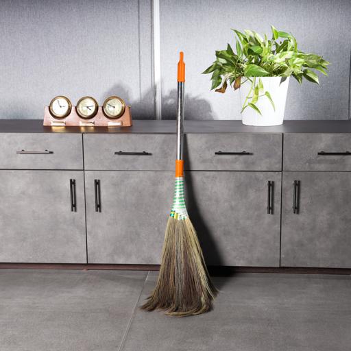 display image 3 for product Royal Ford Natural Grass Brooms with Stainless Steel Handle