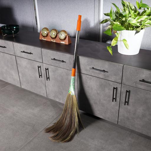 display image 2 for product Royal Ford Natural Grass Brooms with Stainless Steel Handle