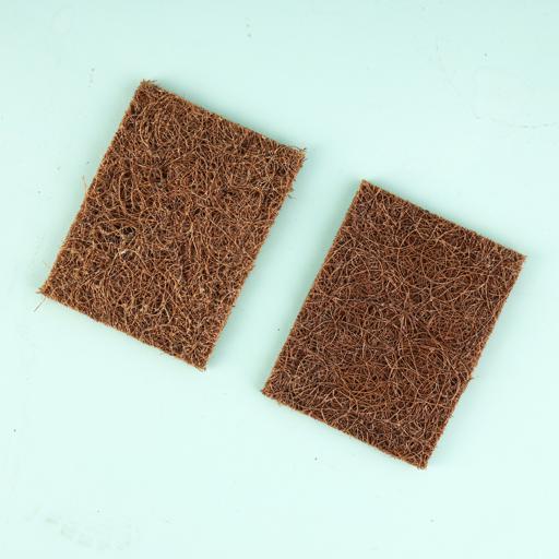 display image 3 for product 2 Pcs Coconut Fibre Scrubber, Natural Fibre, RF10821 | Biodegradable Sponge | Eco Friendly Washing up Sponge for Dishes | Scratch-Less Cleaning