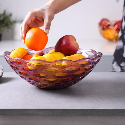 display image 7 for product Acrylic Fruit Bowl, Freezer Safe & BPA Free, RF10849 | Top Rack Dishwasher Safe | Countertop Fruit Basket – Vintage Style Wire Fruit Storage | Multi-Purpose | Compact Storage Space