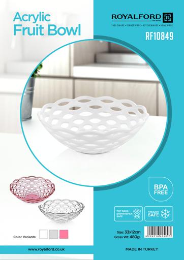 display image 12 for product Acrylic Fruit Bowl, Freezer Safe & BPA Free, RF10849 | Top Rack Dishwasher Safe | Countertop Fruit Basket – Vintage Style Wire Fruit Storage | Multi-Purpose | Compact Storage Space