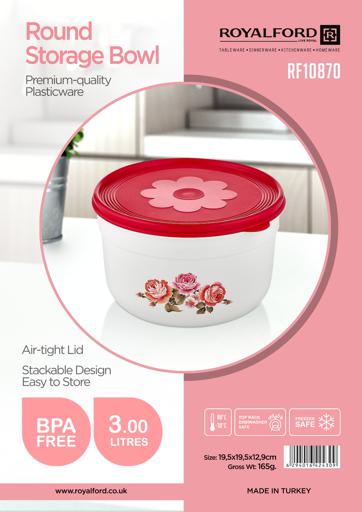 Multi Purpose Plastic Container For Food Storage Freezer Cake Tub Box  Airtight