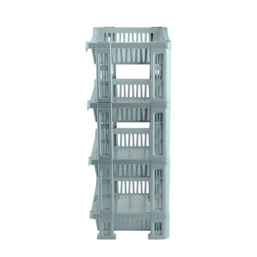 Royalford 4Layer Vegetable Rack RF10878 Plastic Vegetable Rack MultiPurpose Storage Rack