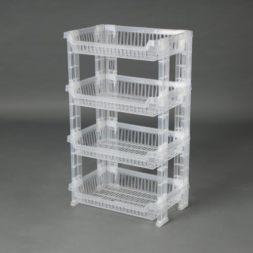 Royalford 4 Layer Transparant Vegetable Rack 6358