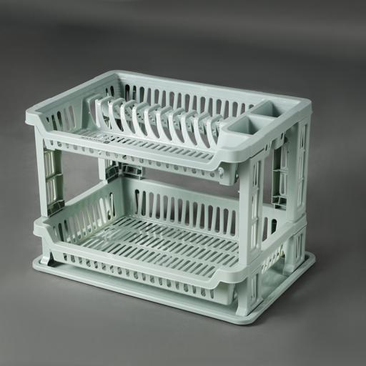 Royalford 2 Layer Plastic Dish Rack