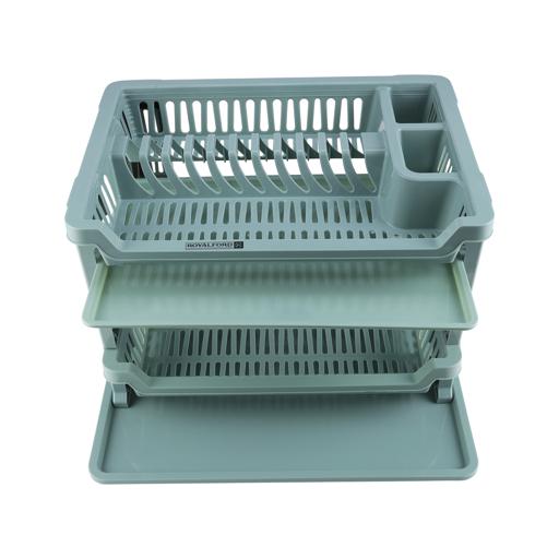 Royalford 2 Layer Plastic Dish Rack