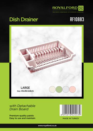 display image 7 for product Royalford Plastic Dish Drainer Large