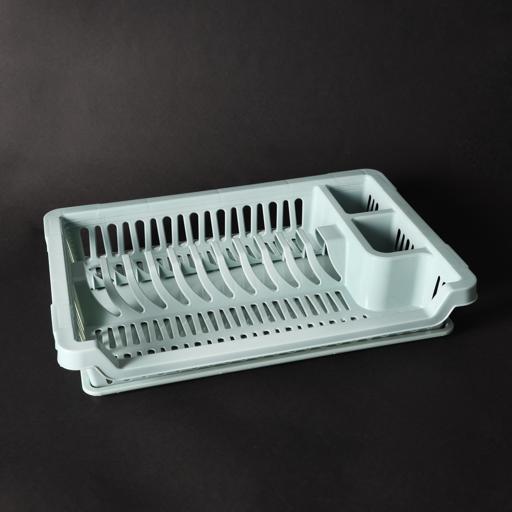 display image 3 for product Royalford Medium Dish Drainer| RF10884| Plastic Dish Drainer with Detachable Tray| Glass, Spoon and Utensils Holder| Dish Organizer for Kitchen| Dish Drying Basket| Compact and Stylish Design| Premium Quality| White