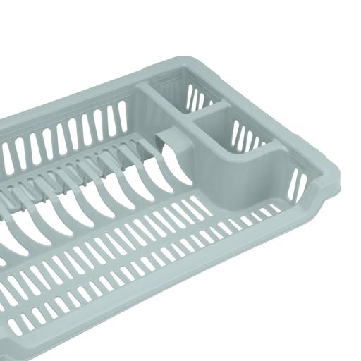 display image 6 for product Royalford Medium Dish Drainer| RF10884| Plastic Dish Drainer with Detachable Tray| Glass, Spoon and Utensils Holder| Dish Organizer for Kitchen| Dish Drying Basket| Compact and Stylish Design| Premium Quality| White