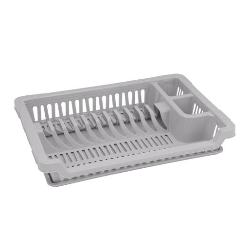 display image 4 for product Royalford Medium Dish Drainer| RF10884| Plastic Dish Drainer with Detachable Tray| Glass, Spoon and Utensils Holder| Dish Organizer for Kitchen| Dish Drying Basket| Compact and Stylish Design| Premium Quality| White