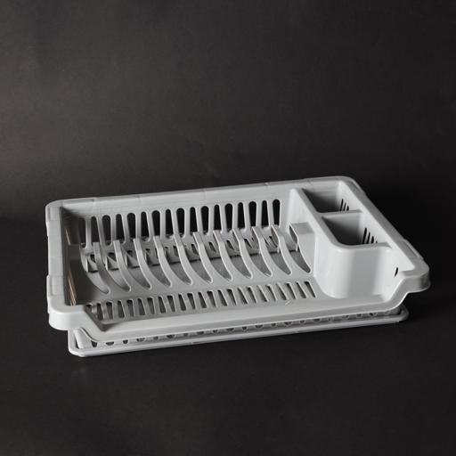 display image 3 for product Royalford Medium Dish Drainer| RF10884| Plastic Dish Drainer with Detachable Tray| Glass, Spoon and Utensils Holder| Dish Organizer for Kitchen| Dish Drying Basket| Compact and Stylish Design| Premium Quality| White